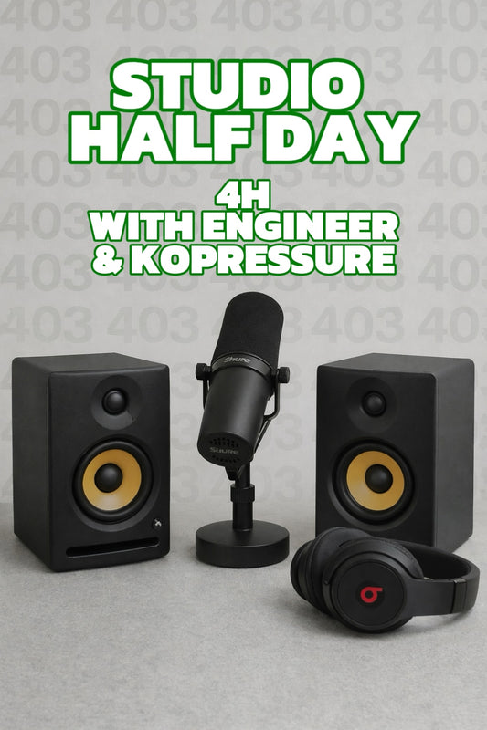 Studio Half Day With Kopressure